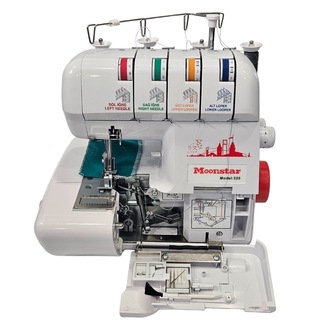 MOONSTAR Ev Tipi Overlok Dikiş Makinesi 3-4 İplik / Model 320 ( ÇÖP KUTUSU HEDİYELİ )