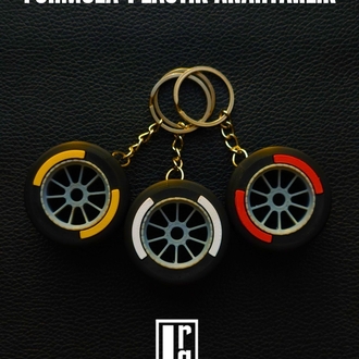 F1 LASTİK ANAHTARLIK