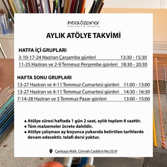 AYLIK ALEVDE CAM BONCUK YAPIMI ATÖLYESİ