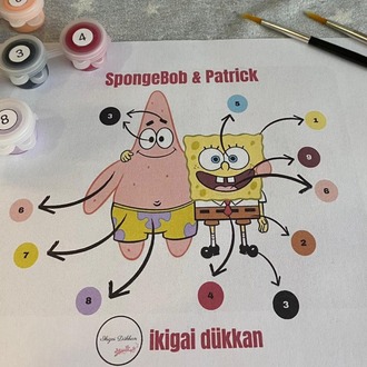 SüngerBob & Patrick Sevgili Boyama Seti