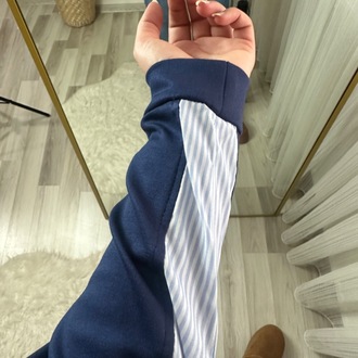 GÖMLEK DETAYLI MODAL TASARIM SWEAT