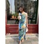 COLOUR DESENLİ MAXİ ELBİSE