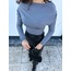 KAYIK YAKA LİKRALI DRAPELİ TASARIM BLUZ