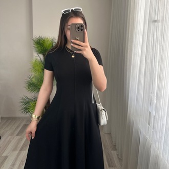 FUL LİKRALI İÇ GÖSTERMEZ PRENSES ELBİSE