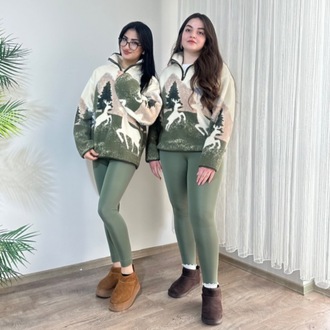 MARKA MODEL DESENLİ PELUŞ SWEAT
