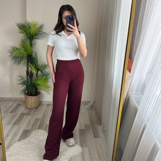 KORSAJ KEMERLİ FUL LİKRALI PANTOLON