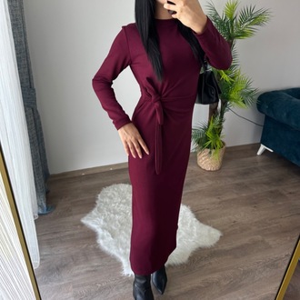 LUSİA BAĞLAMALI FUL LİKRALI ELBİSE