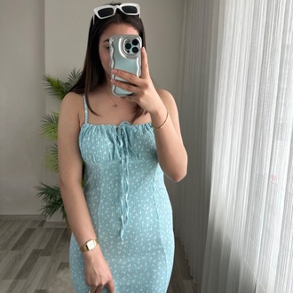 FULL LİKRALI ASKILI SUMMER ELBİSE