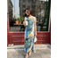 COLOUR DESENLİ MAXİ ELBİSE