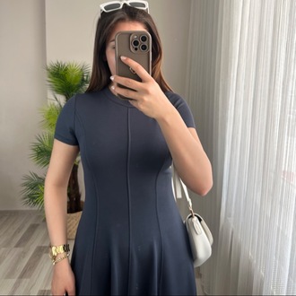 FUL LİKRALI İÇ GÖSTERMEZ PRENSES ELBİSE