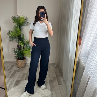KORSAJ KEMERLİ FUL LİKRALI PANTOLON