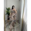LEO BEL DETAYLI MIDI BOY ELBİSE