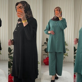 Hale Takım (Zümrüt Yeşil, Mint Yeşil, Siyah, Kahverengi,Taş Renk, Lila ve İndigo Mavi