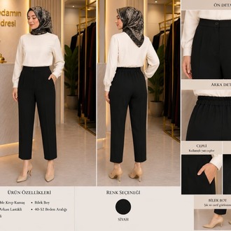 Zımbasız Düz Paça Pantolon