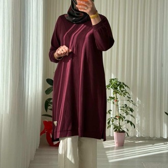 Kado Marka Nevgurlu Tunik (Yağ Yeşili, Acı kahve, Bordo, Siyah, Lacivert )
