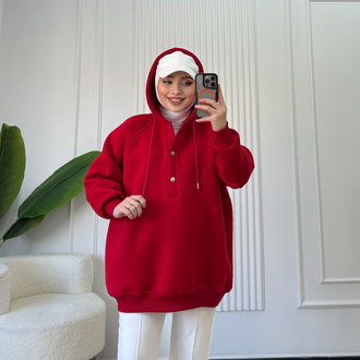 KIRMIZI / ÇITÇITLI  SWEAT 