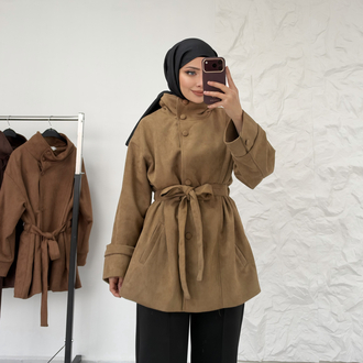 CAMEL/ SÜET TRENÇKOT