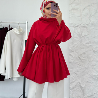 KIRMIZI / LAL HAKİM YAKA SWEAT