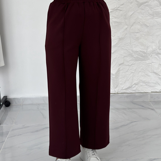 BORDO / BİLEK BOY BOL PAÇA SCUBA PANTOLON