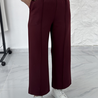 BORDO / BİLEK BOY BOL PAÇA SCUBA PANTOLON