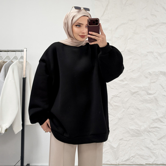 SİYAH/ LUNA OVERSİZE SWEAT