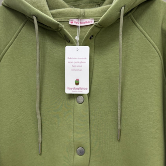ZEYTİN YEŞİLİ / ÇITÇITLI SWEAT