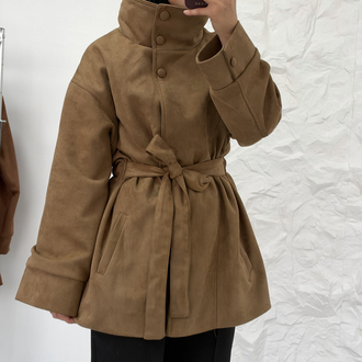 CAMEL/ SÜET TRENÇKOT