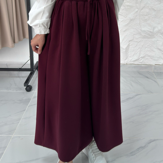 BORDO / BİLEK BOY ETEK PANTOLON