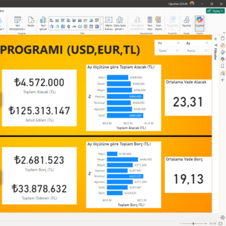POWER BI | CARİ TAKİP PROGRAMI | GÜNCEL MERKEZ BANKASI KURLARI