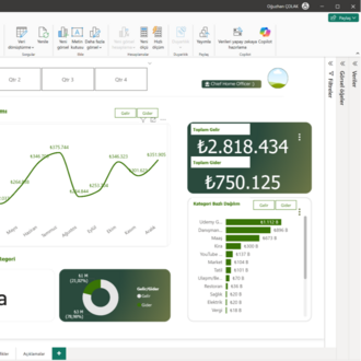 Power BI Kişisel Bütçe Takip Programı