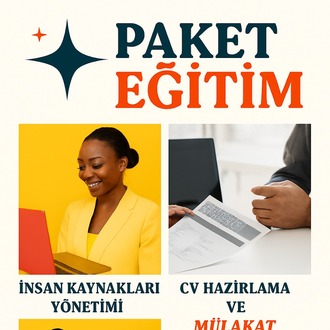İnsan Kaynakları, CV Hazırlama ve Mülakat, İleri Satış ve Pazarlama 3'lü Paket Eğitimi