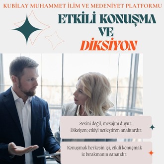 Etkili Konuşma ve Diksiyon Eğitimi