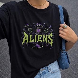 ALIENS NAKIŞLI TİŞÖRT