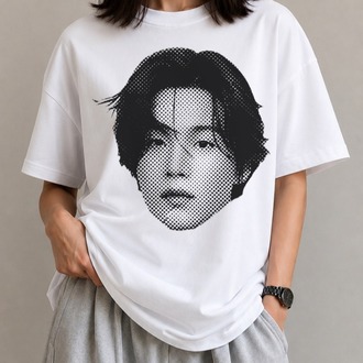 BTS BASKILI TİŞÖRT Hyung line 