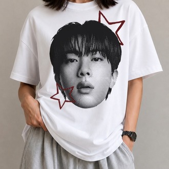 BTS BASKILI TİŞÖRT Hyung line
