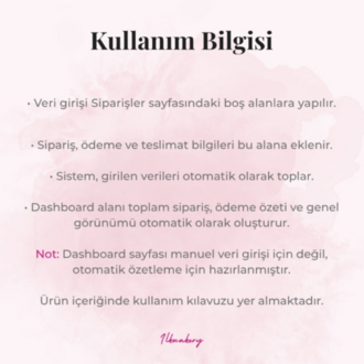 Sipariş ve Ödeme Takip Sistemi (Dashboard)