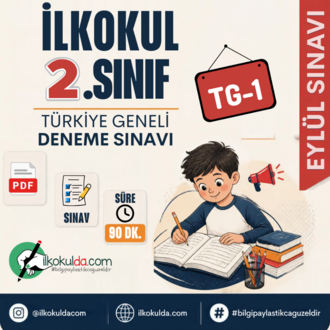 2. Sınıf PDF Eylül Ayı Türkiye Geneli Deneme Sınavı (TG-1) | 2026-2027