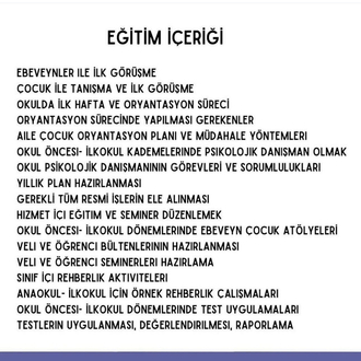 Okullarda Psikolojik Danışman Olmak- Anaokulu- İlkokul