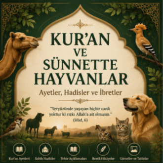 Kur'an ve Sünnette Hayvanlar – Ayetler, Hadisler ve İbretler | 160 Sayfalık E-Kitap