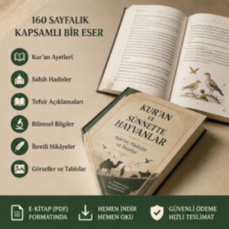 Kur'an ve Sünnette Hayvanlar – Ayetler, Hadisler ve İbretler | 160 Sayfalık E-Kitap