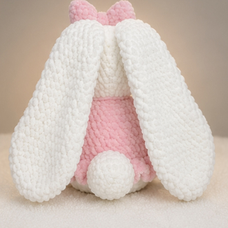 El Yapımı Tavşan Amigurumi – Pembe Sevimli Tavşan