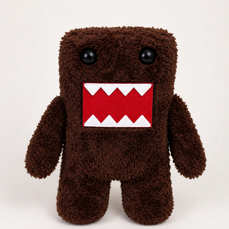 Domo Kun El Yapımı Amigurumi Oyuncak (30 cm) | Peluş İp | Koleksiyonluk