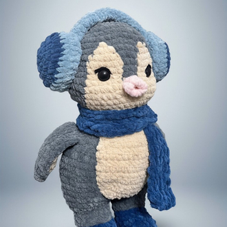 El Yapımı Atkılı Penguen Amigurumi | Sevimli Peluş Oyuncak