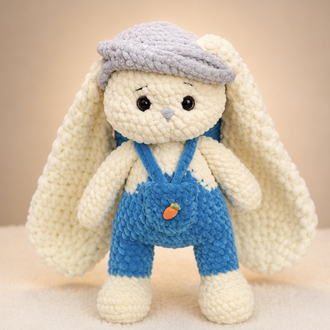 El Yapımı Şapkalı Tavşan Amigurumi