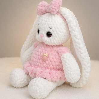 El Yapımı Tavşan Amigurumi – Pembe Sevimli Tavşan
