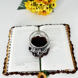 Ayçiçekli kitap kılıfı