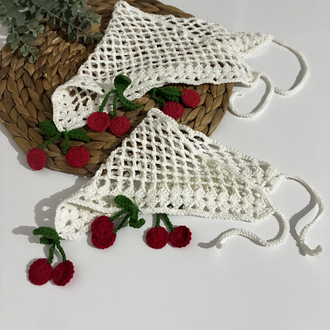 Kirazlı anne kız bandana