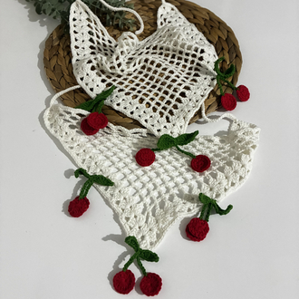 Kirazlı anne kız bandana