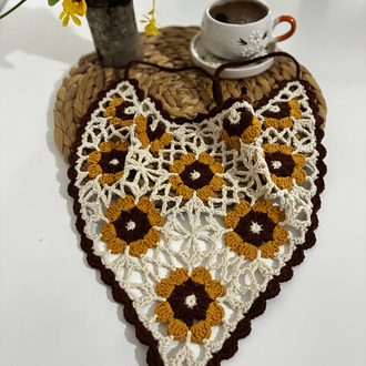 Ayçiçeği bandana krem