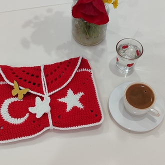 Türk bayrağı kitap kılıfı